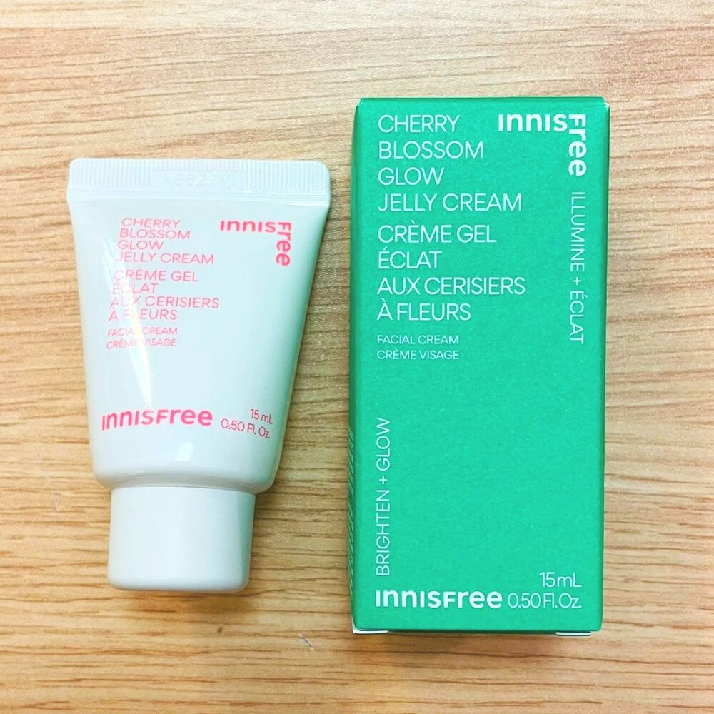 Innisfree Cherry Blossom Glow Jelly Cream 15ml Facial Gel Brighten and Glow